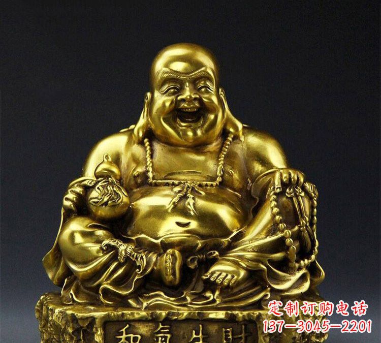 泰州铜雕和气生财弥勒佛