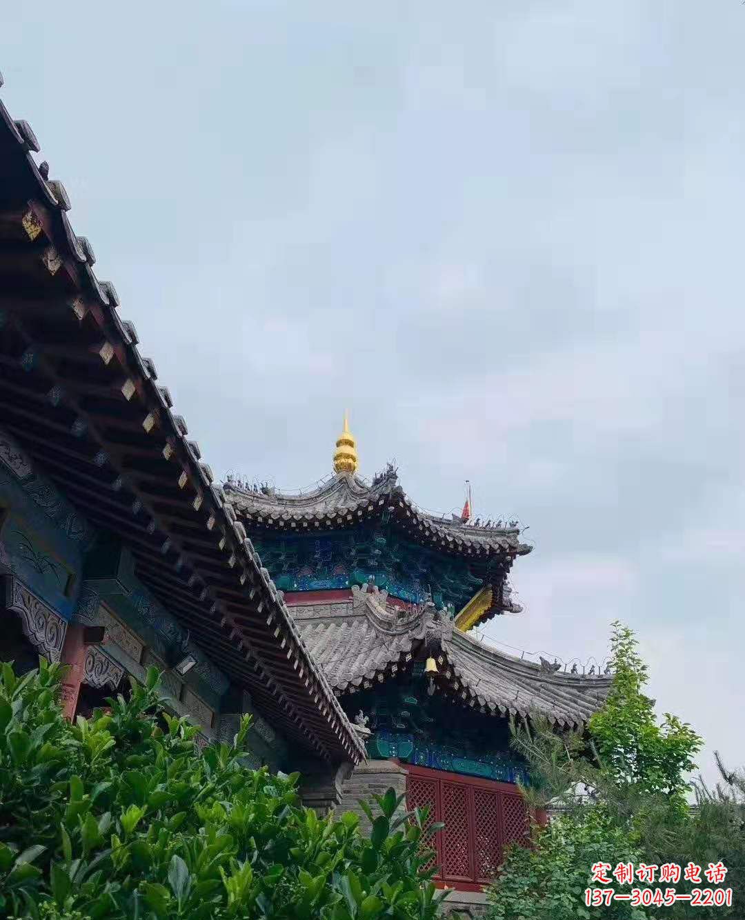 泰州铜雕葫芦塔顶寺庙摆件 
