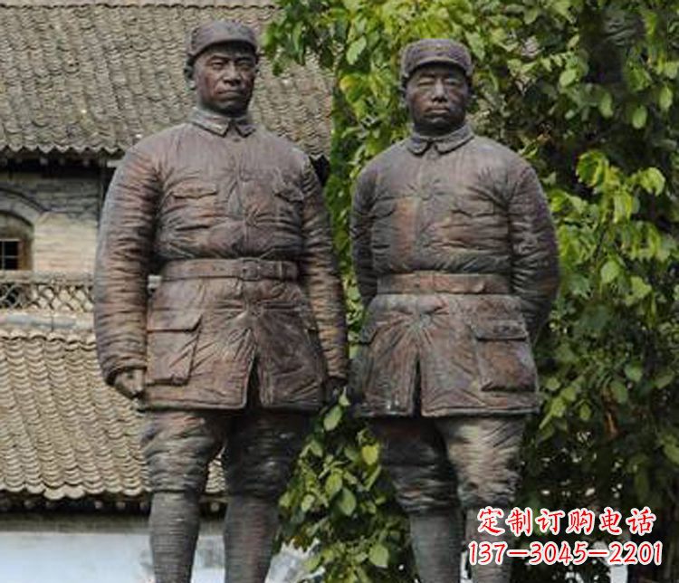 泰州铜雕解放军战士人物雕塑
