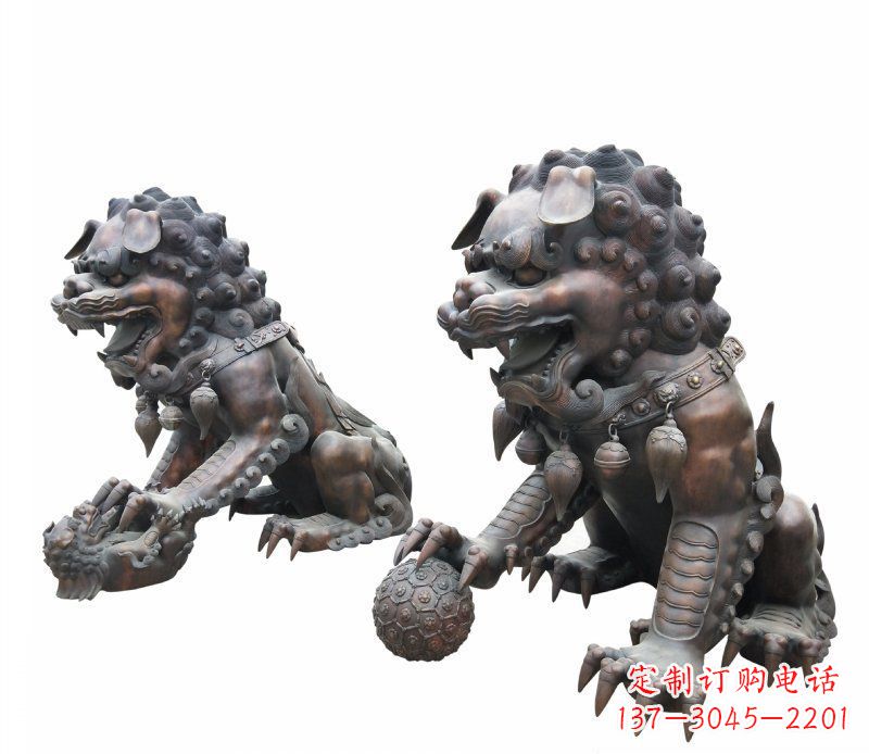 泰州铜雕酒店镇宅招财麒麟雕塑