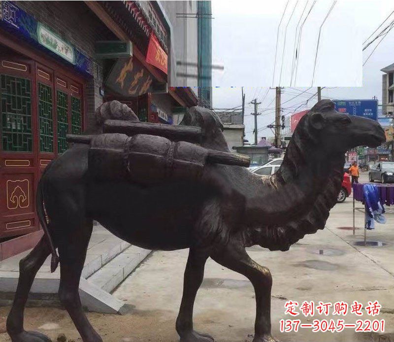 泰州铜雕骆驼公园动物雕塑