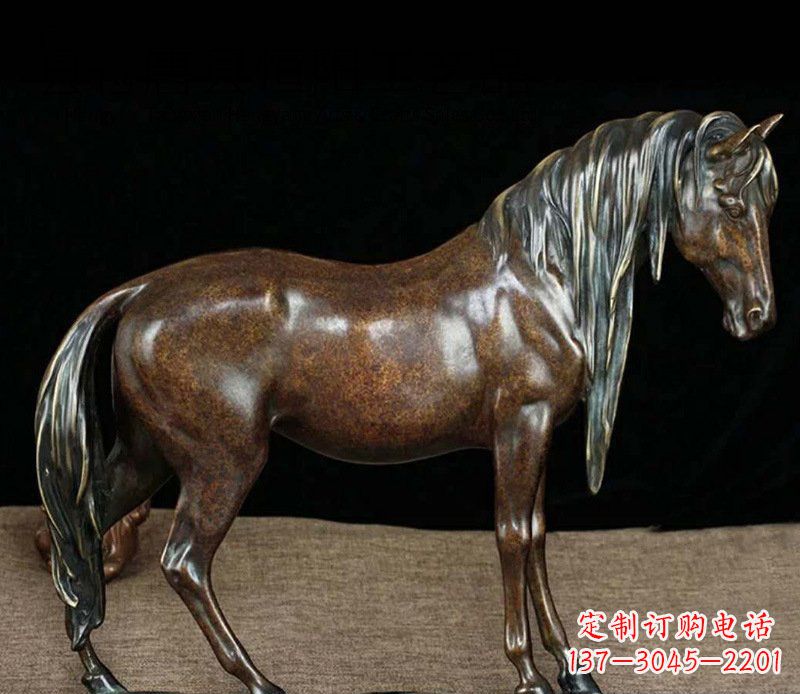 泰州铜雕马公园动物摆件
