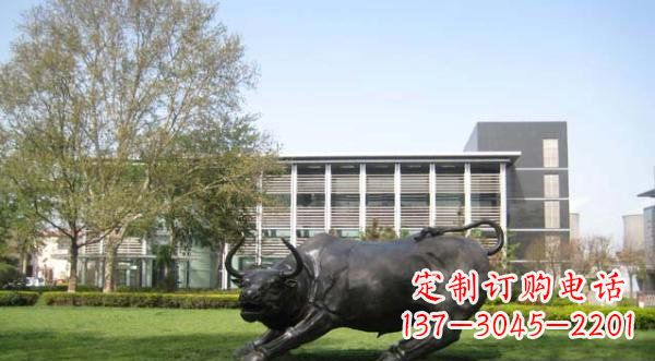 泰州铜雕牛公园动物雕塑 (2)