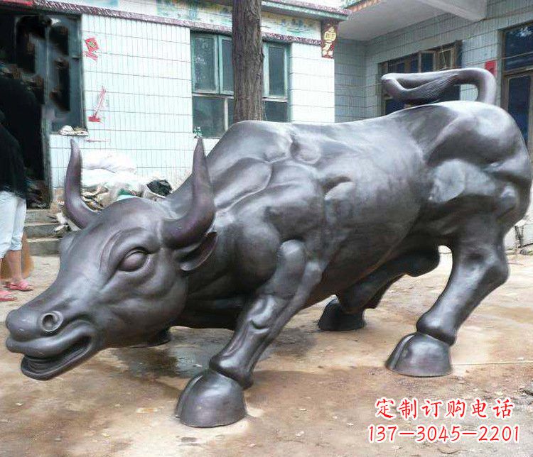 泰州铜雕牛广场动物景观摆件 (3)