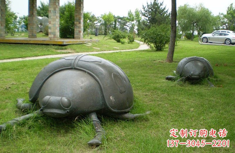 泰州铜雕七星瓢虫公园动物雕塑