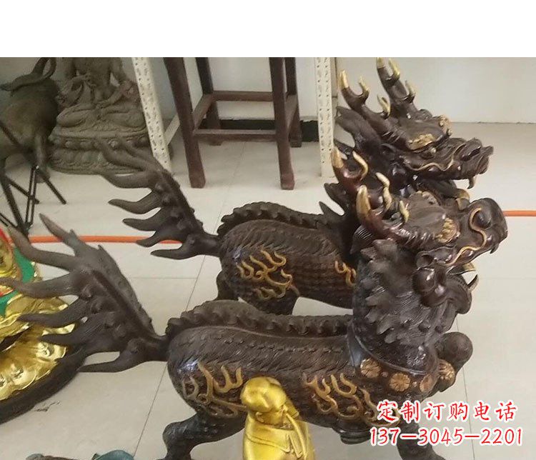 泰州铜雕麒麟招财雕塑
