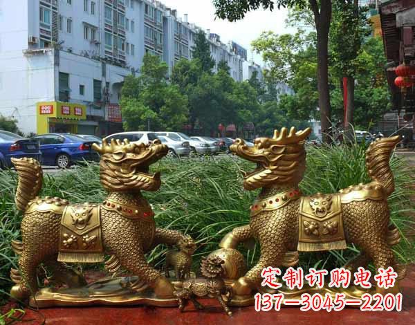 泰州铜雕麒麟神兽