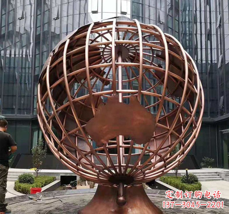 泰州铜雕企业地球仪