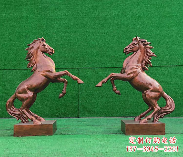 泰州铜雕企业马到成功立马