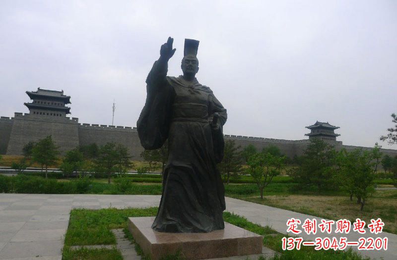 泰州铜雕秦始皇古代名人雕塑