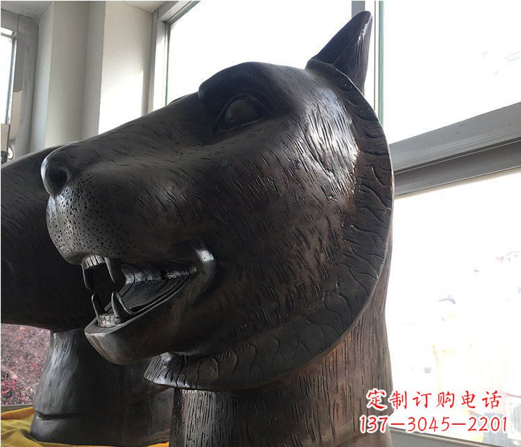 泰州铜雕生肖动物头像雕塑摆件