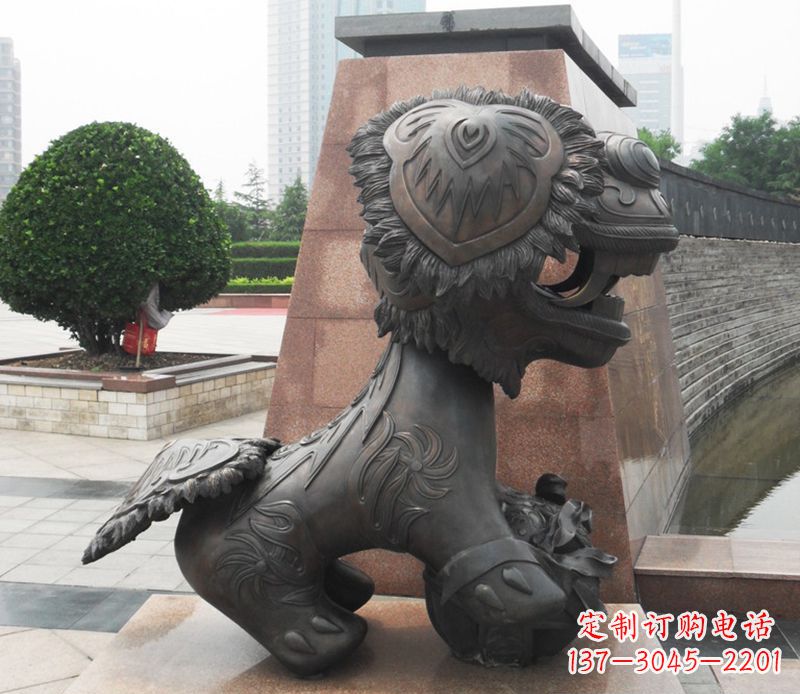 泰州铜雕狮子