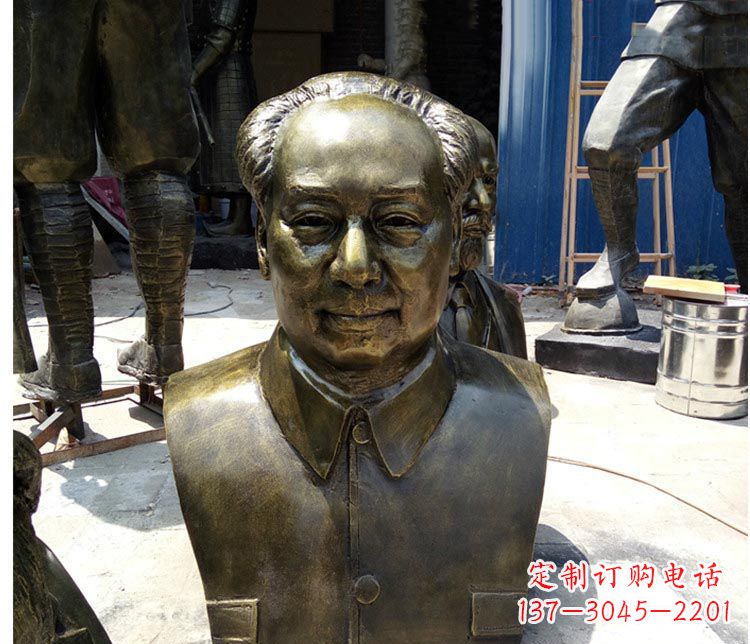泰州铜雕伟人毛主席胸像