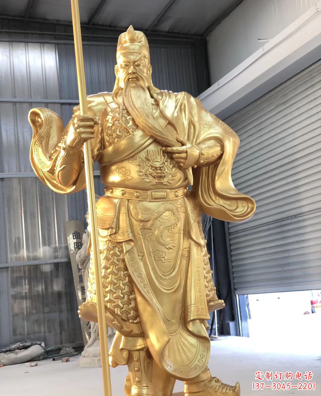 泰州铜雕武财神雕塑