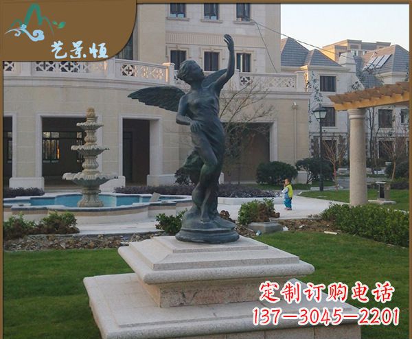 泰州铜雕西方天使人物雕塑1