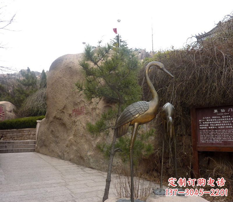 泰州铜雕仙鹤