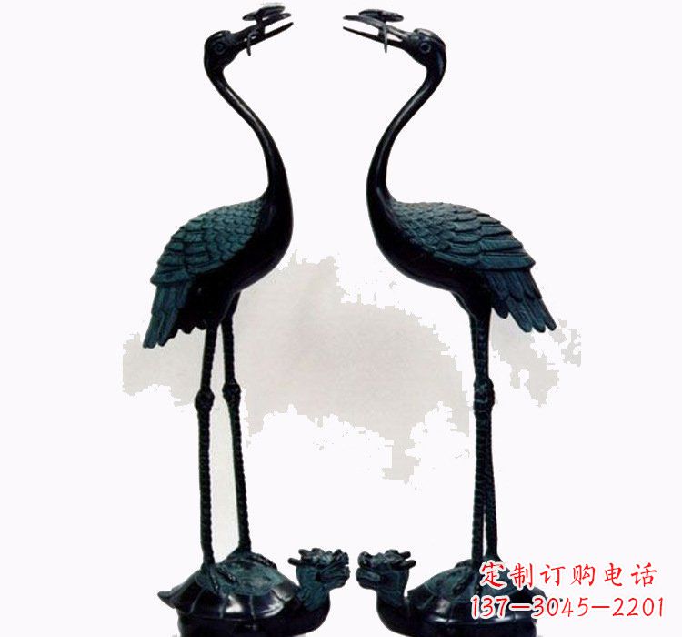 泰州铜雕仙鹤和龙龟