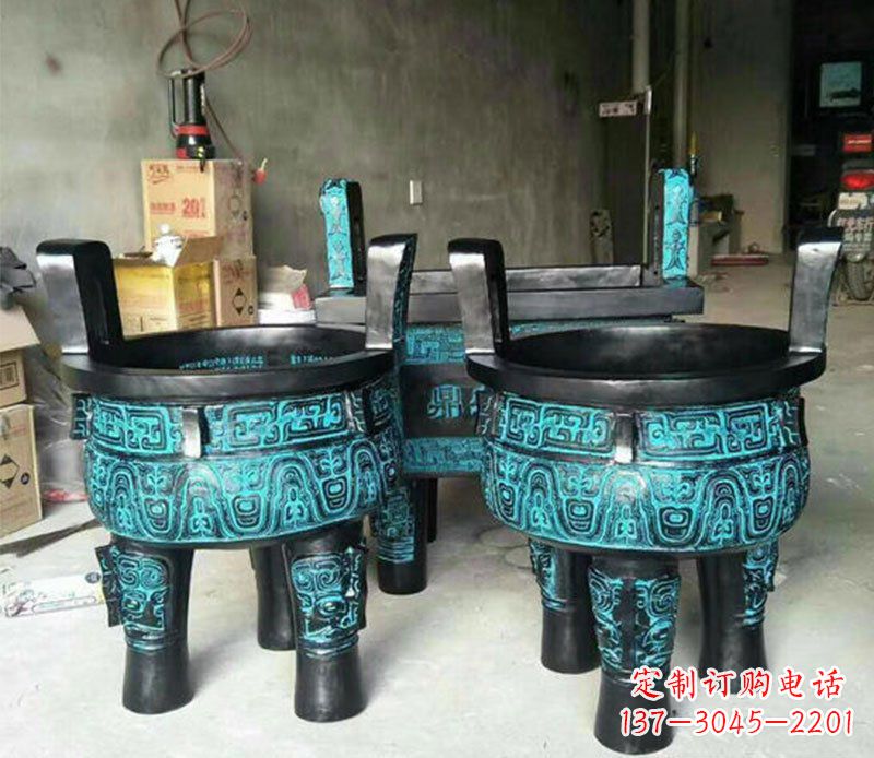 泰州铜雕香炉寺庙香炉雕塑