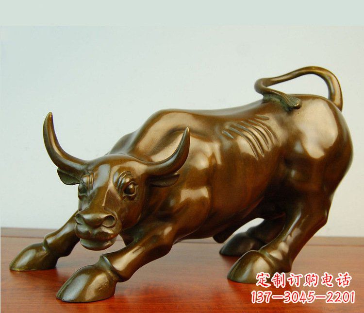 泰州铜雕小区动物牛摆件