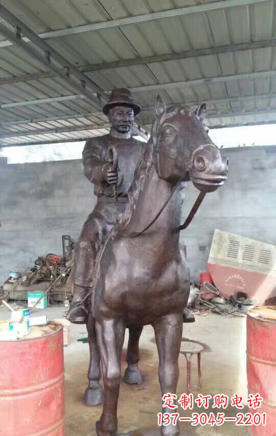 泰州铜雕园林动物马雕塑