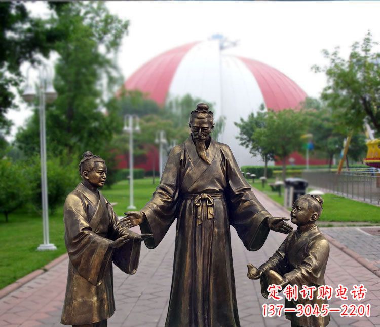 泰州铜雕园林孔融让梨