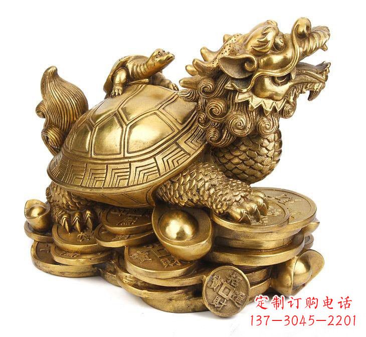 泰州铜雕招财龙龟