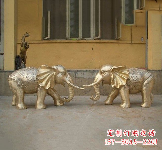 泰州铜雕招财小象