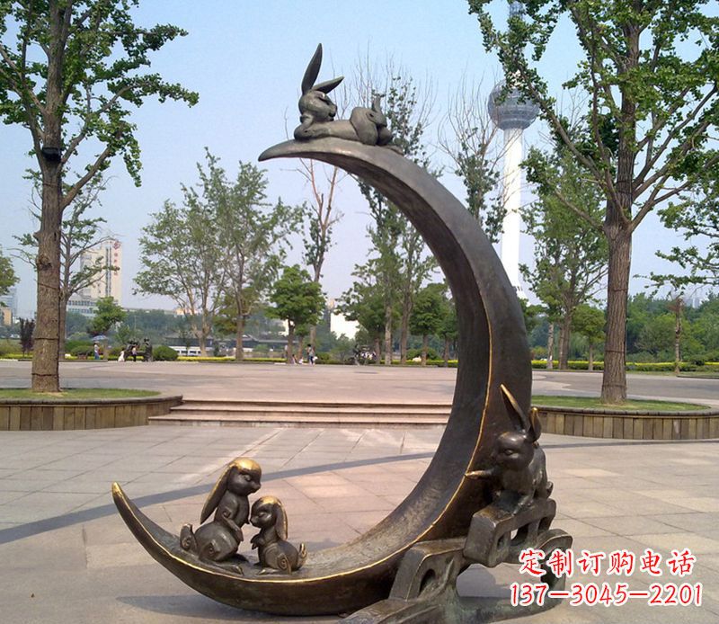 泰州兔子铜雕