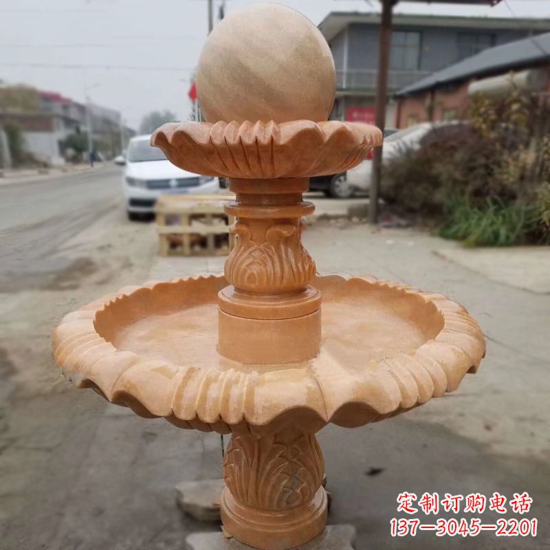 泰州晚霞红风水球