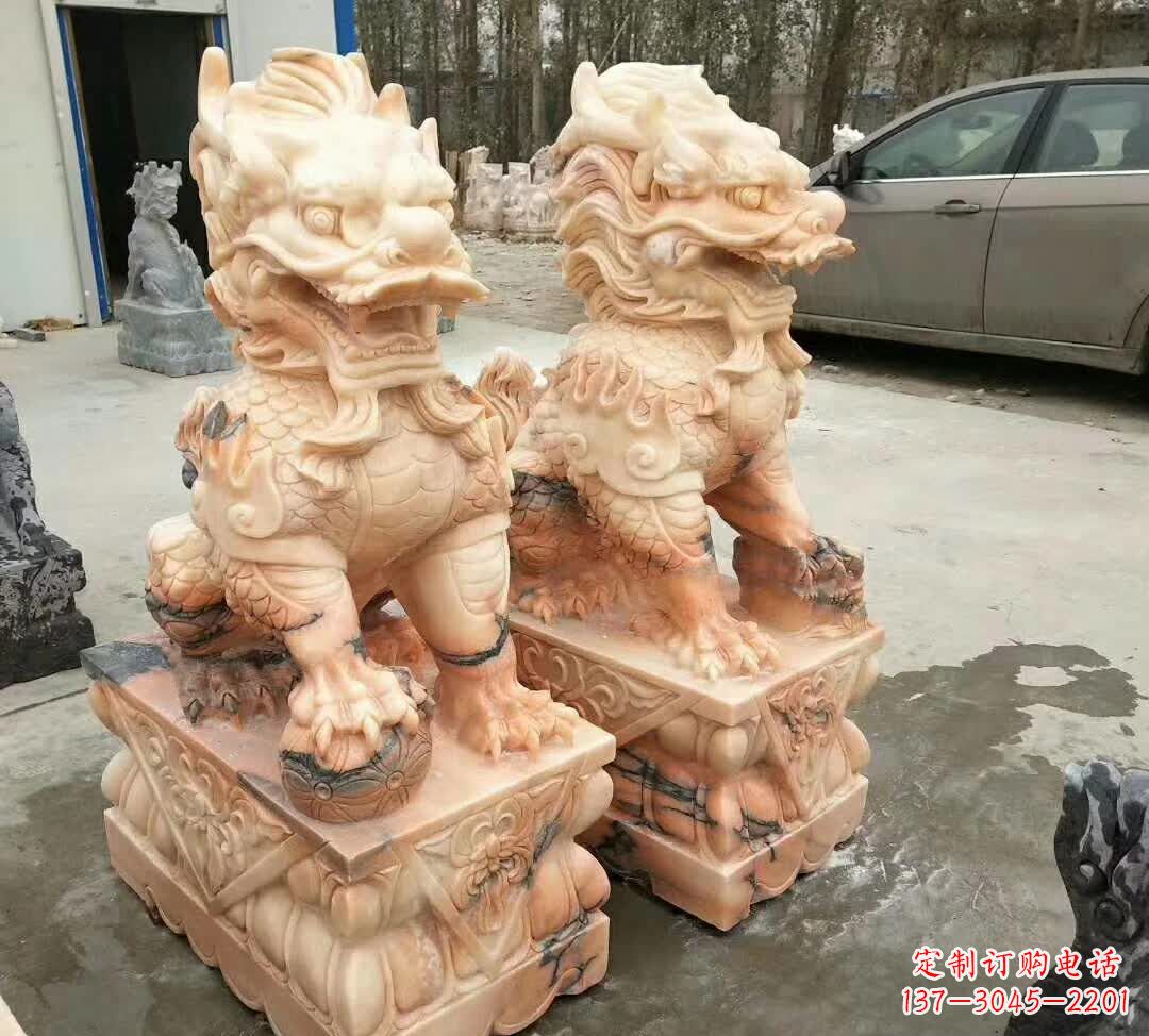 泰州晚霞红酒店麒麟门墩