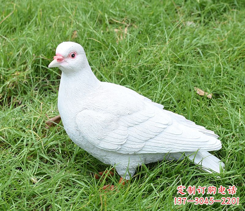 泰州潍坊和平鸽雕塑女孩