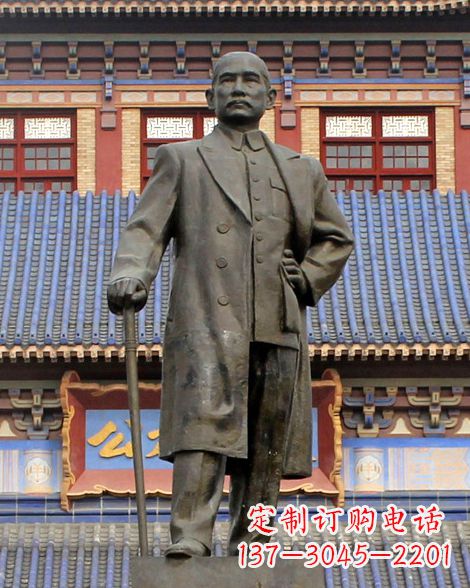 泰州伟人孙中山先生铜雕像