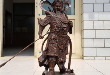 泰州唯美古典风格关公铜雕像