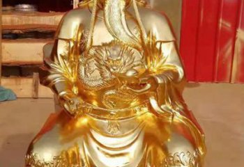 泰州传承经典，漆金关公神像雕塑