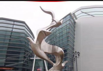 泰州不锈钢雄鹰雕塑，永久定制精美景观
