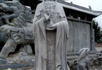 泰州青石仿古观音雕像|传承古代神话传统