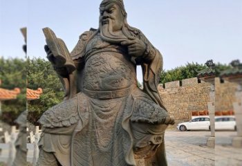 泰州青石关公雕塑，让您的家居更加古典优雅