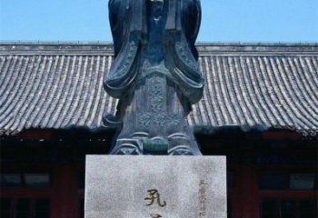 泰州传承古代文化——青铜孔子雕塑
