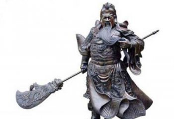 泰州关羽青铜雕塑，传承历史的精神