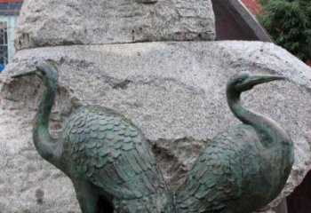 泰州青铜仙鹤公园动物雕塑--令人叹为观止的完美艺术品