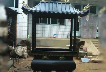 泰州中领雕塑精美全铜香炉古典雕塑
