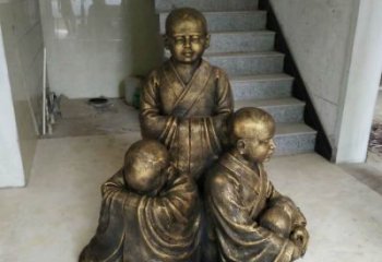 泰州中国领雕塑推出的金色佛祖三像是一件令人惊…
