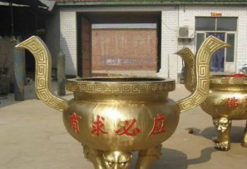 泰州三足香炉铜雕，装点你的寺庙