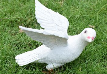 泰州象征和平的少女和平鸽雕塑