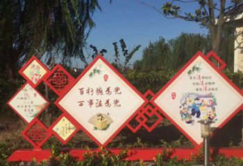 泰州把社会主义核心价值观融入不锈钢景观雕塑