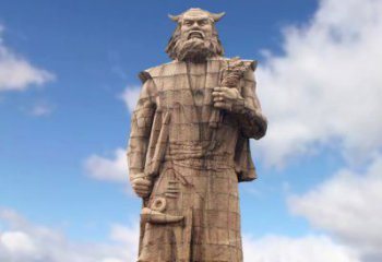 泰州精美神农大型石雕像，由中领雕塑定制