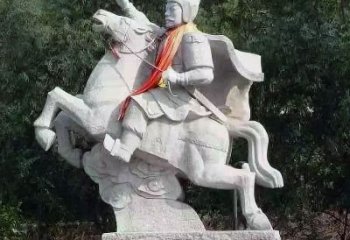 泰州神帅韩信骑马石雕塑像，领雕塑定制出精美传奇