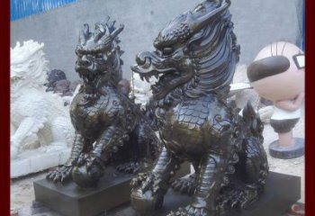 泰州中领雕塑的麒麟铜雕是塑造精美的工艺结果。…