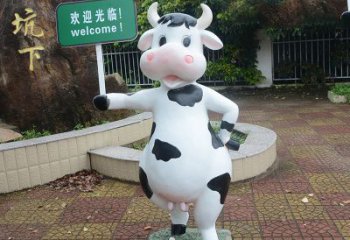泰州中领雕塑：生肖牛卡通雕塑