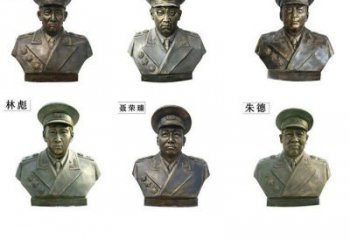 泰州近代名人铜雕头像雕塑